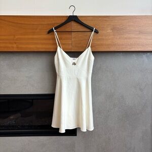 NWT LIKELY Auburn White Cut-out Cocktail Mini Dress, Size 8